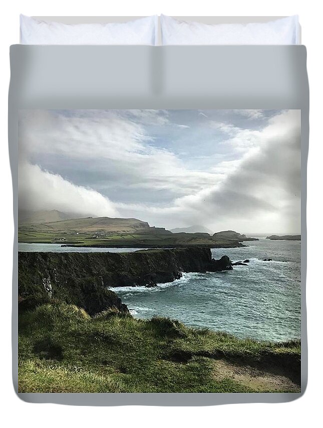 Foilhommerumbay Duvet Cover featuring the photograph 1858 The First Message by Katie Cupcakes