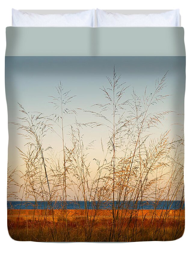 Beach Duvet Cover featuring the photograph On The Beach by Milena Ilieva