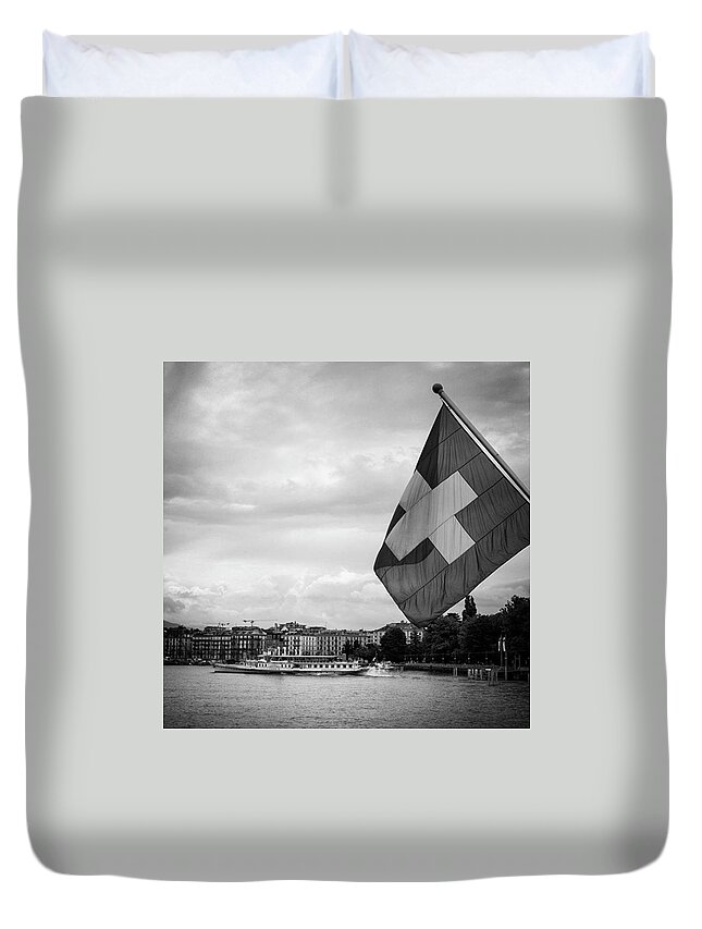 Europe Duvet Cover featuring the photograph One More Day In Switzerland Until I Fly by Aleck Cartwright