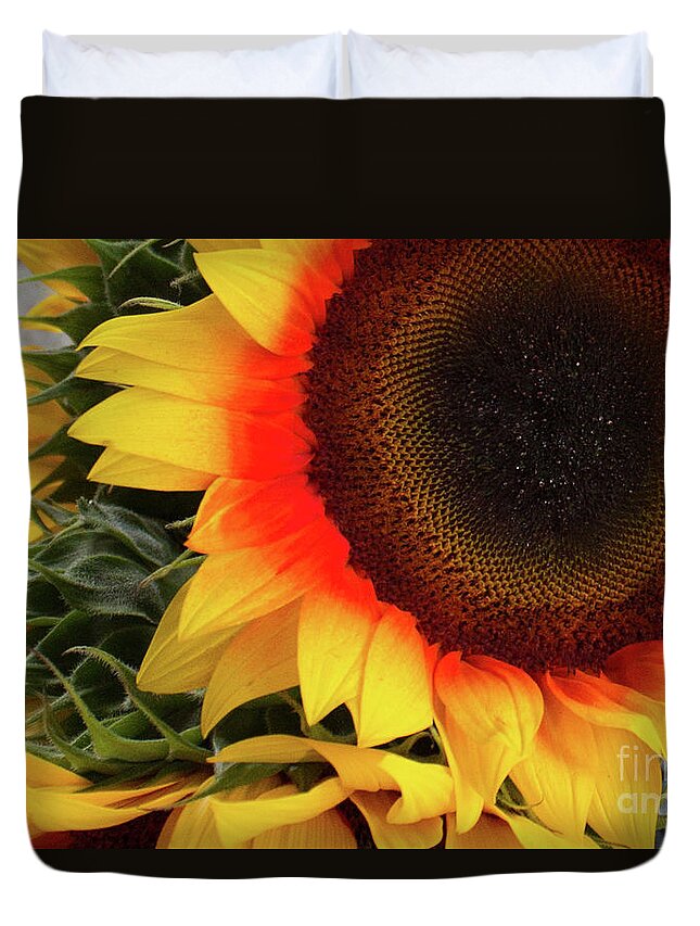 Flowers Duvet Cover featuring the photograph One of Nature's Vibrant Beauty by Rene Triay FineArt Photos