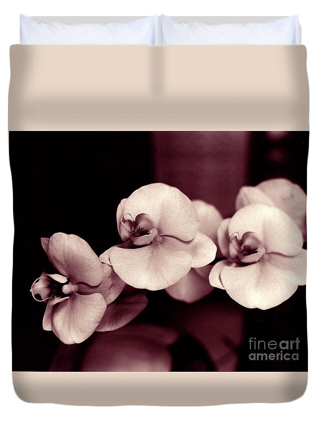 Orchids Duvet Cover featuring the photograph Orchids Hawaii by Mukta Gupta