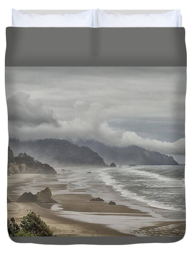 Indian Beach Duvet Cover featuring the photograph Oregon Dream by Tom Kelly