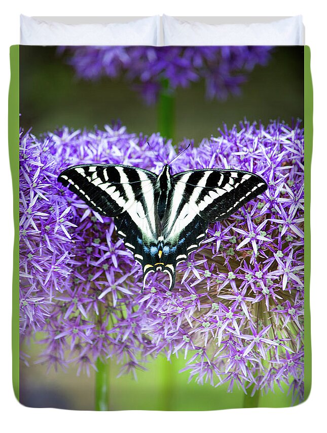 Nature Duvet Cover featuring the photograph Oregon Swallowtail by Bonnie Bruno