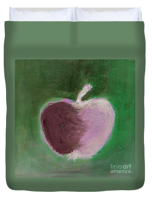 Organic Duvet Cover featuring the painting Organic by Vesna Antic