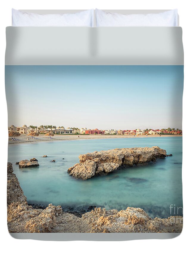 Africa Duvet Cover featuring the photograph Oriental coast by Hannes Cmarits