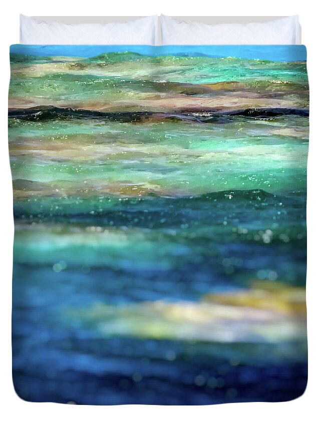 Osprey Reef Duvet Cover featuring the photograph Osprey Reef by Doug Sturgess