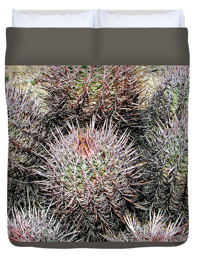 Nature Duvet Cover featuring the photograph Ouch by Marilyn Diaz