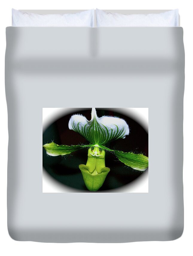 Flora Duvet Cover featuring the photograph Out Of Darkness by Randy Rosenberger