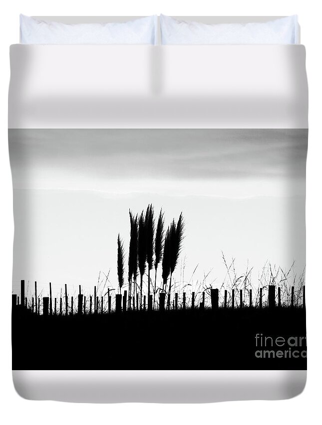 Fence Duvet Cover featuring the photograph Over the Fence by Karen Lewis