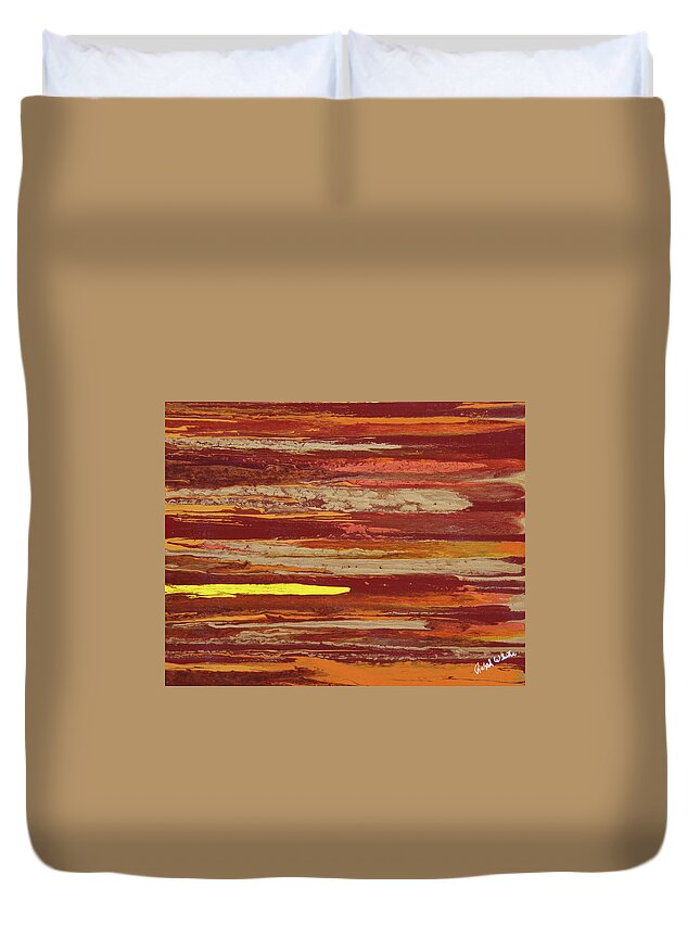 Fusionart Duvet Cover featuring the painting Ozone by Ralph White