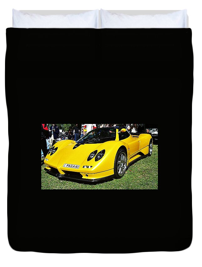 Pagani Duvet Cover featuring the photograph Pagani Zonda by Anthony Croke