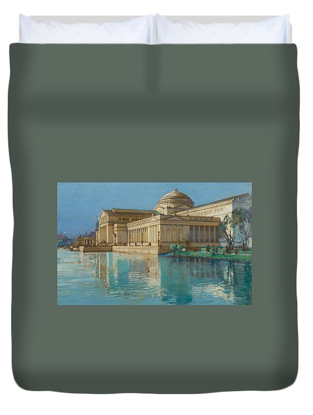 Childe Duvet Cover featuring the painting Palace of Fine Arts by Childe Hassam