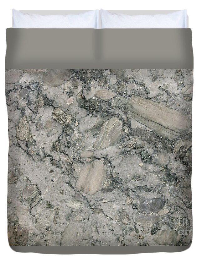 Granite Duvet Cover featuring the photograph Palazzo granite by Anthony Totah