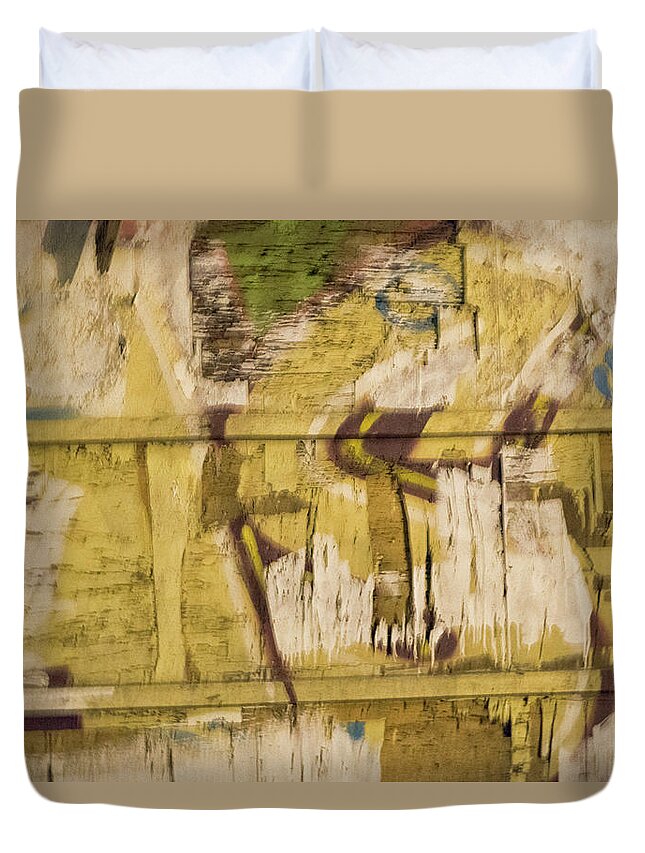 Peeling Paint Duvet Cover featuring the photograph Panamanian Texture No.2 by Jessica Levant