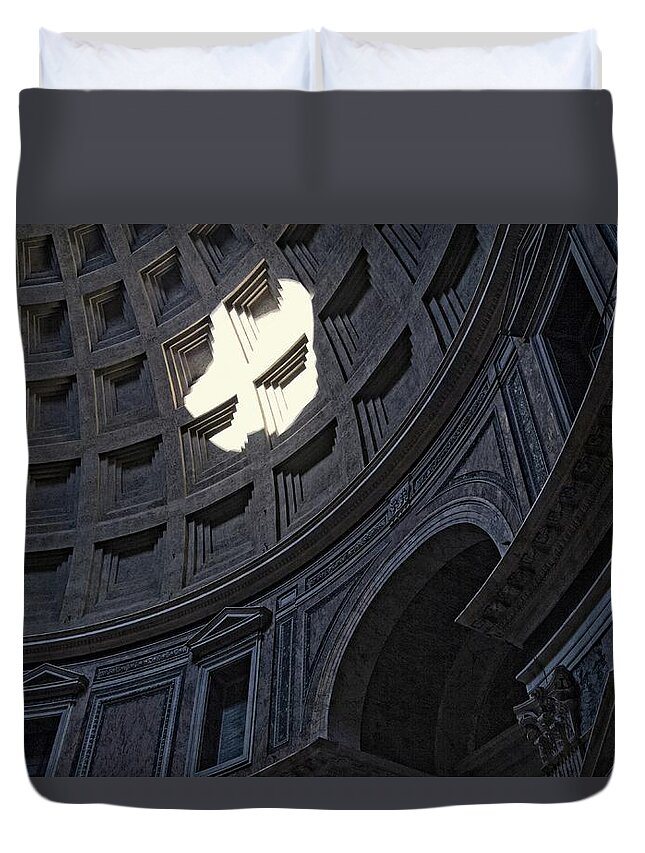 Italy Duvet Cover featuring the photograph Pantheon Abstract III by Allan Van Gasbeck