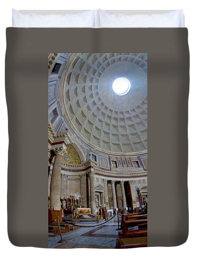 Pantheon Duvet Cover featuring the photograph Pantheon by Brooke Bowdren