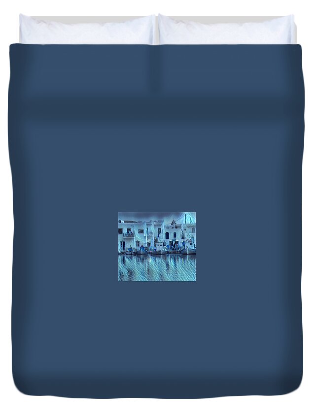 Colette Duvet Cover featuring the photograph Paros Island Beauty Greece by Colette V Hera Guggenheim