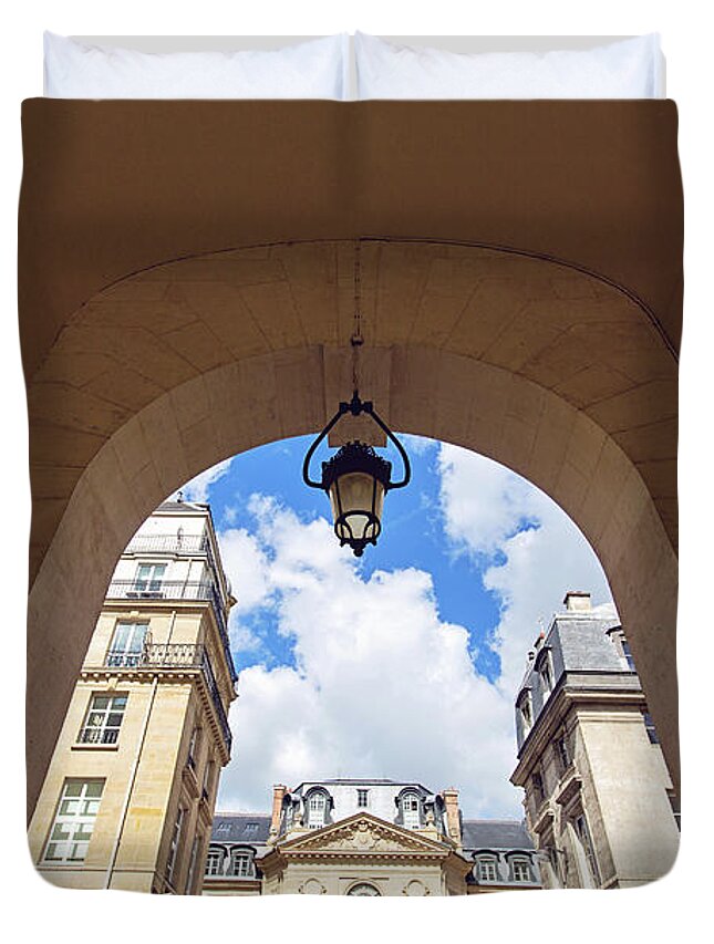 Paris Duvet Cover featuring the photograph Passage Verite - Paris, France by Melanie Alexandra Price