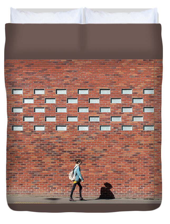 Urban Duvet Cover featuring the photograph Passing By by Stuart Allen