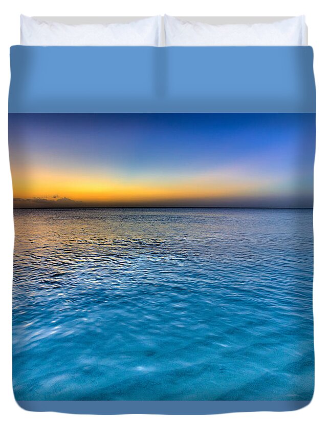 Pastel Ocean Duvet Cover featuring the photograph Pastel Ocean by Chad Dutson