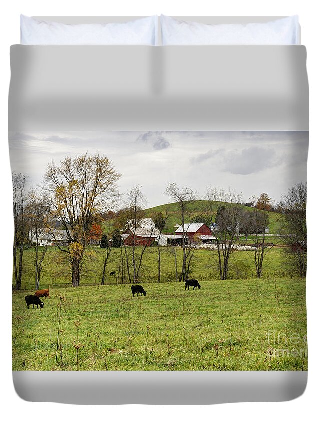 Photography Duvet Cover featuring the photograph Pastoral by Larry Ricker