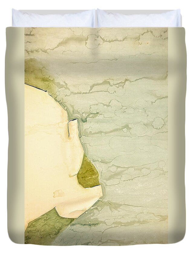 Rust Duvet Cover featuring the photograph Patina 5 by Priska Wettstein