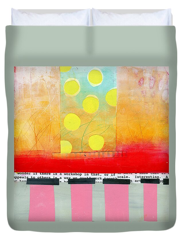 Abstract Art Duvet Cover featuring the painting Pattern # 7 by Jane Davies