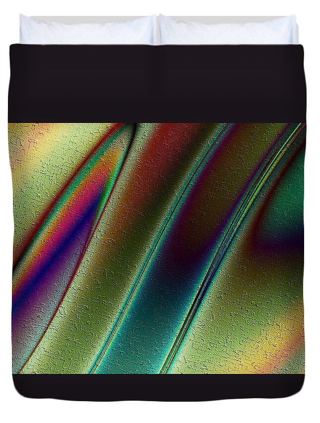 Pavo Real Duvet Cover featuring the digital art Pavo Real by Kiki Art