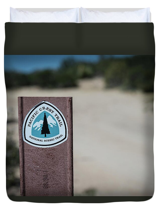 California Duvet Cover featuring the photograph PCT Alert by David Downs