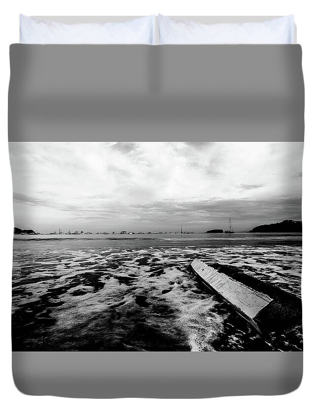 Costa Rica Duvet Cover featuring the photograph Peace Be Still by D Justin Johns