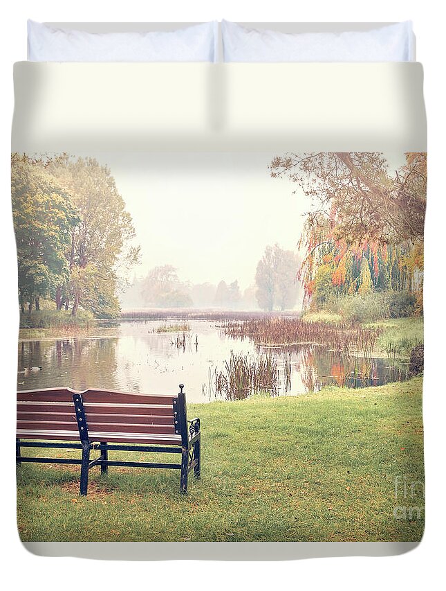 Kremsdorf Duvet Cover featuring the photograph Peace Of Autumn by Evelina Kremsdorf