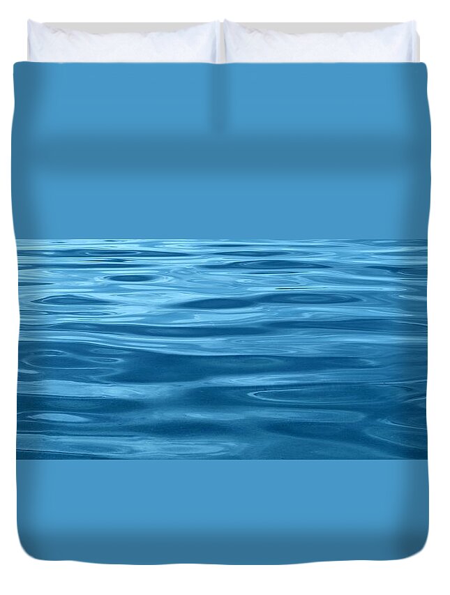 Blue Duvet Cover featuring the photograph Peaceful Blue by Steven Robiner