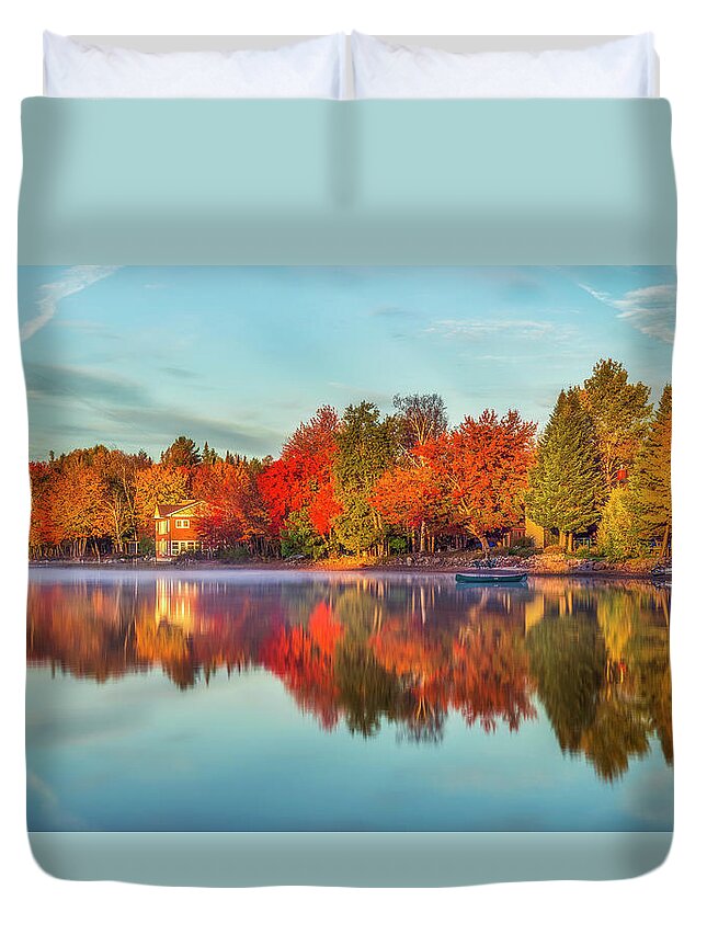 Mark Papke Duvet Cover featuring the photograph Peaceful Morning by Mark Papke