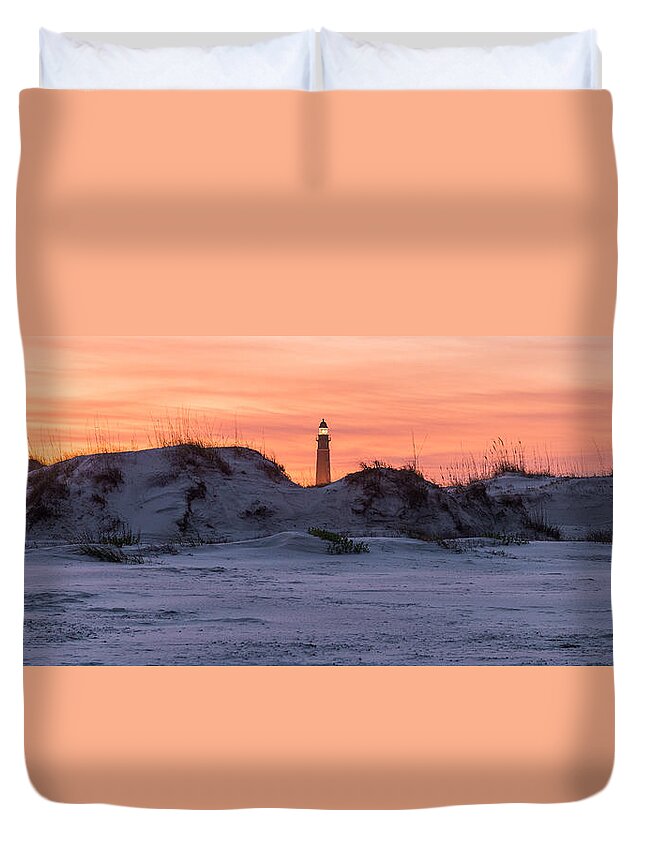 Sunset Duvet Cover featuring the photograph Peek a Boo by Kristopher Schoenleber
