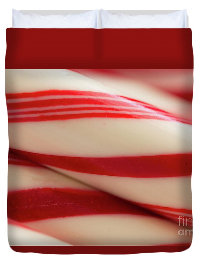 Peppermint Duvet Cover featuring the photograph Pepperminty by Ana V Ramirez
