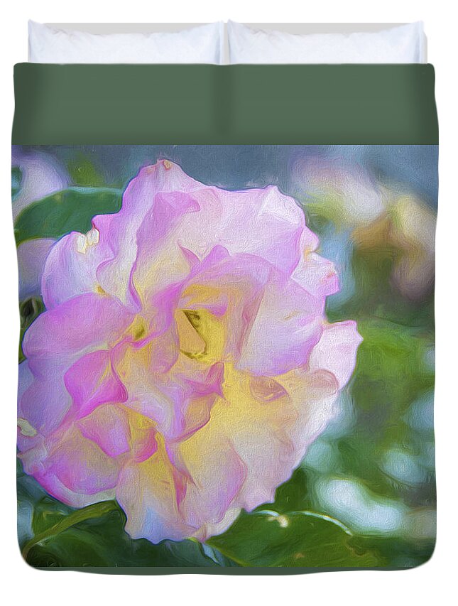 Rose Duvet Cover featuring the photograph Perfect Imperfection by Cathy Kovarik