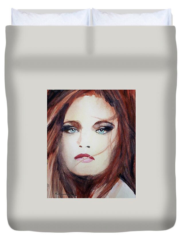 Nature Fantasy Entertainment People Travel Holidays Duvet Cover featuring the painting Petra by Ed Heaton