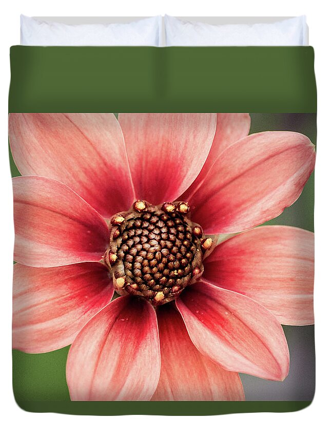 Flowers Duvet Cover featuring the photograph PGC Dahlia by Don Johnson