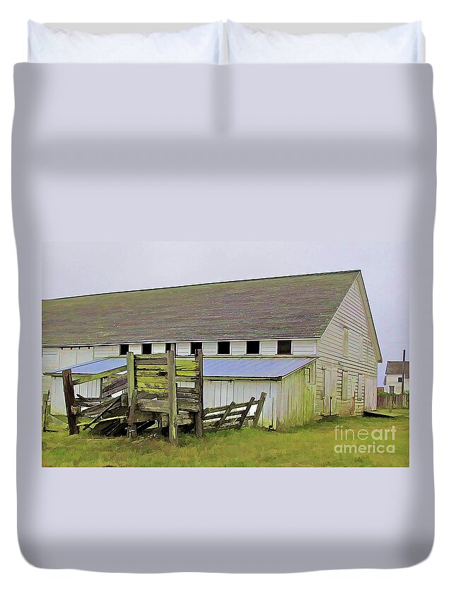 Barn Duvet Cover featuring the photograph Pierce Pt. Ranch Barn by Joyce Creswell