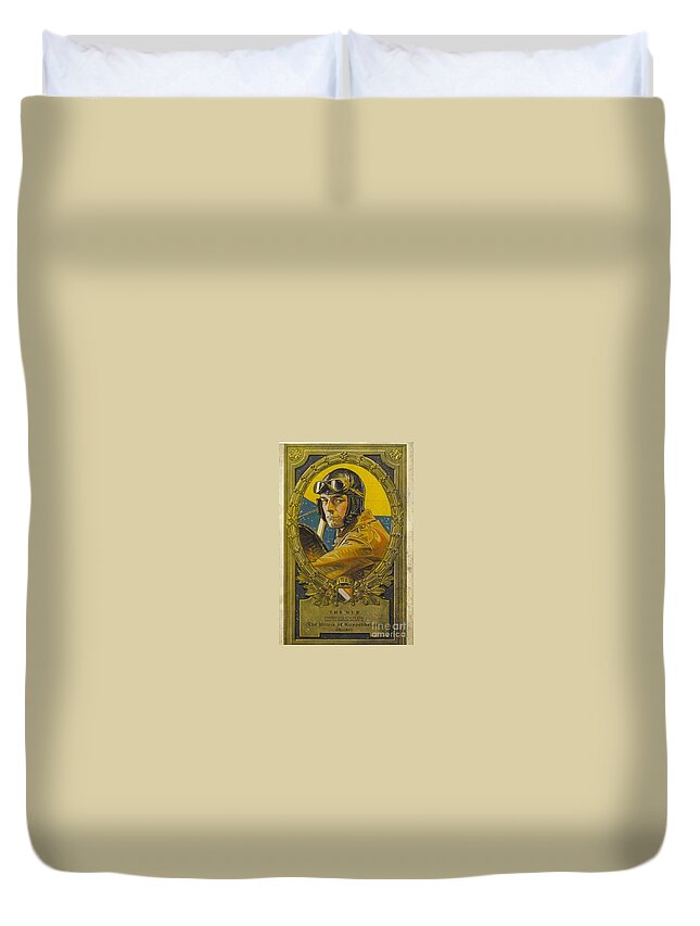 Joseph Christian Leyendecker Duvet Cover featuring the painting Pilot by MotionAge Designs
