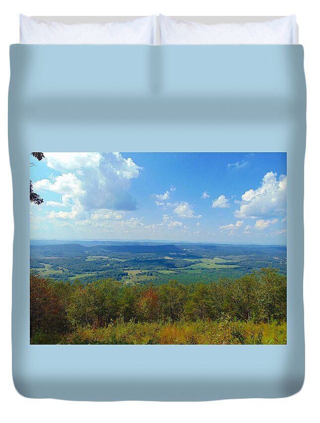 Trails Duvet Cover featuring the photograph Pinhoti Trail Views by Richie Parks