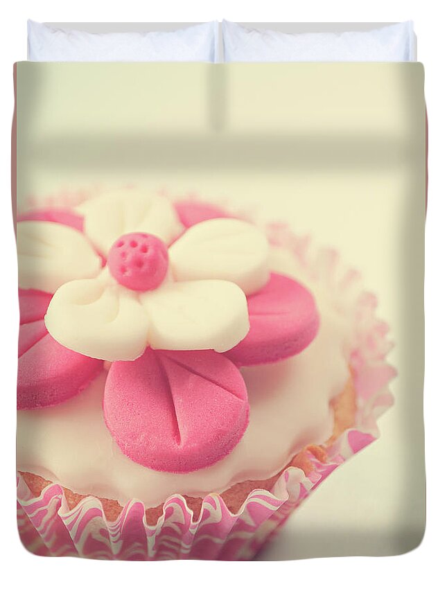 Pink Cupcake Duvet Cover For Sale By Lyn Randle