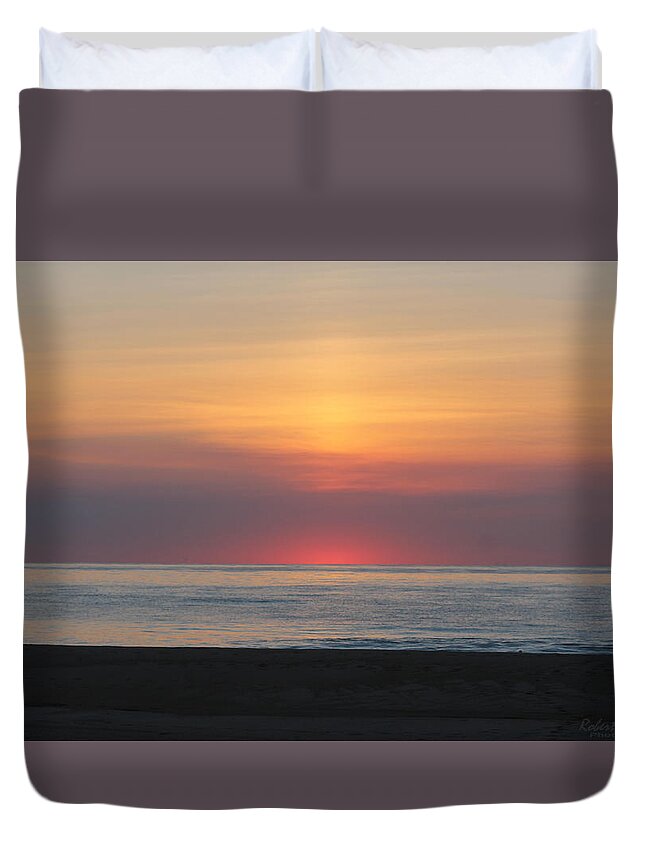Pink Duvet Cover featuring the photograph Pink Dawn by Robert Banach