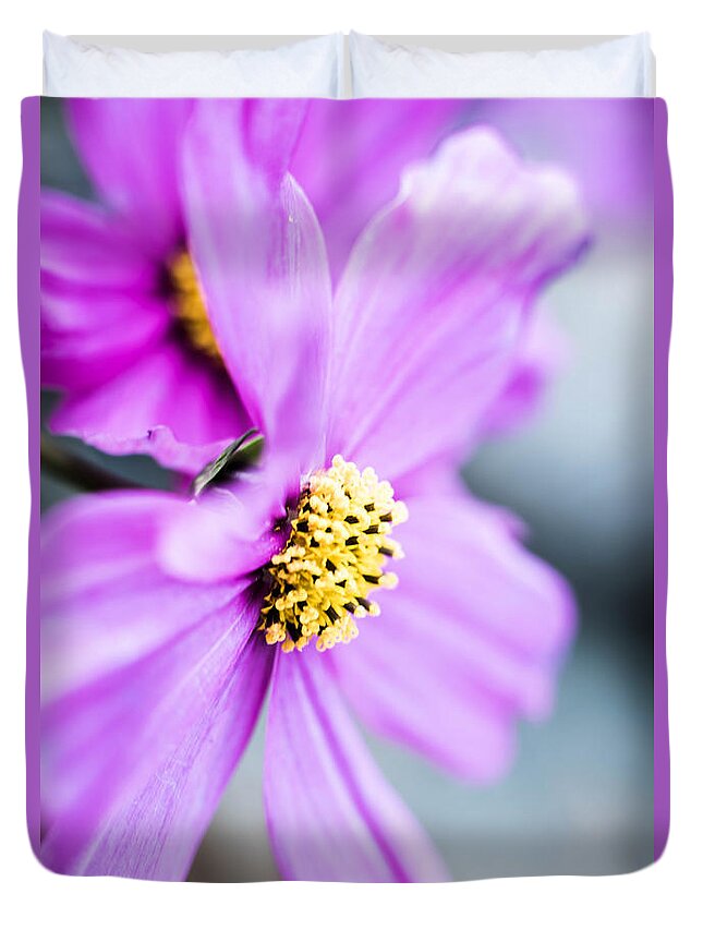 Flowers Duvet Cover featuring the photograph Pink Flower by Wendy Carrington