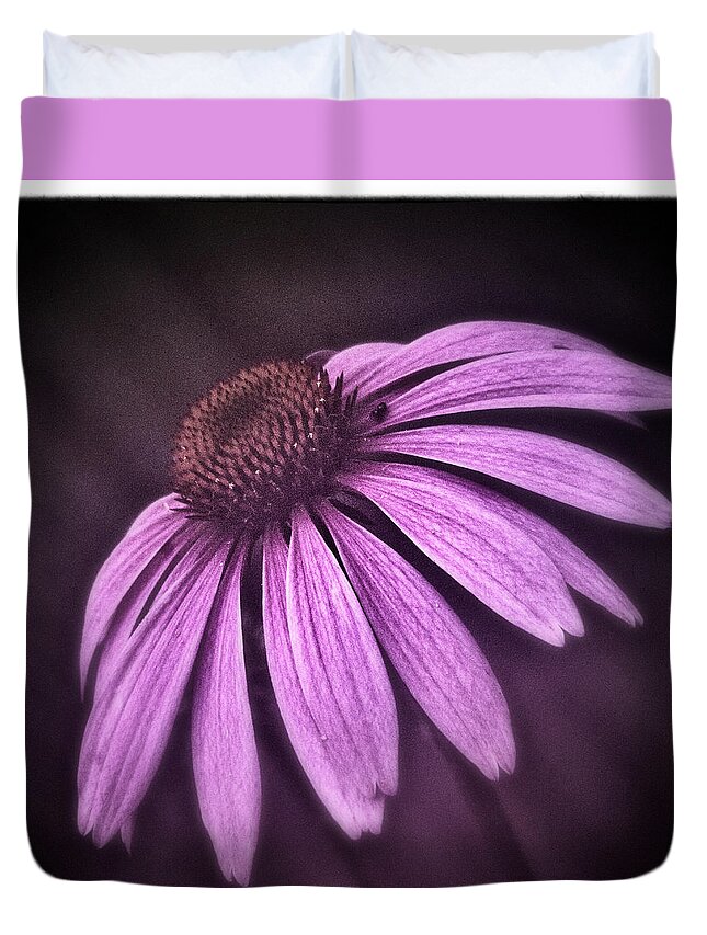 Coneflower Duvet Cover featuring the photograph Pink by Robert Fawcett