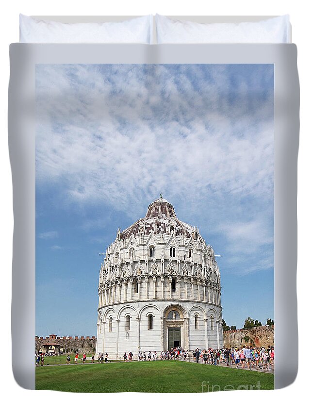 Prott Duvet Cover featuring the photograph Pisa Italy 3 by Rudi Prott