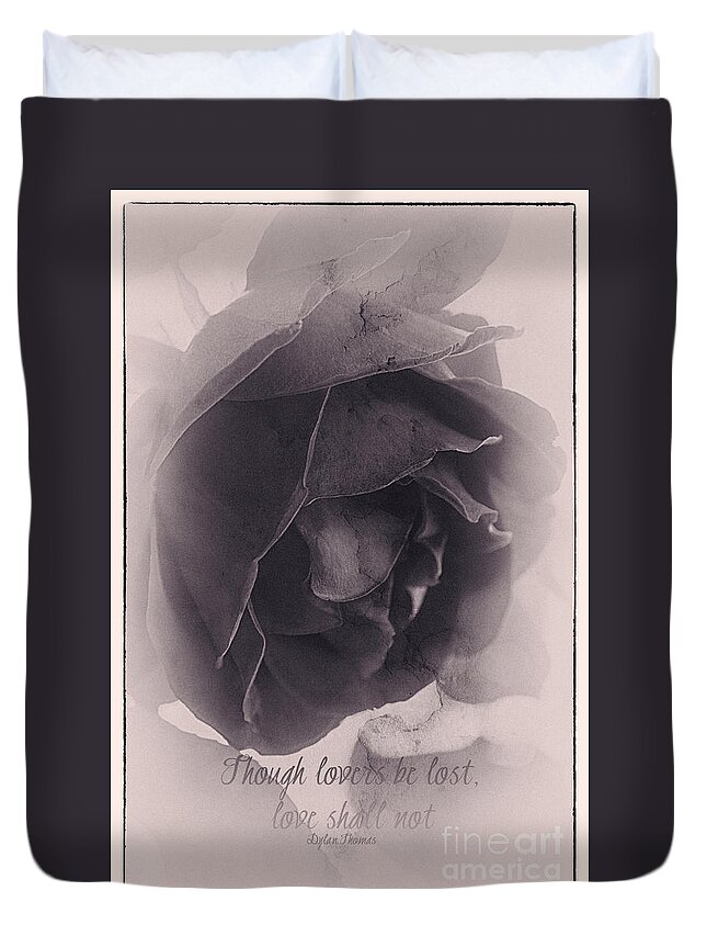 Flower Duvet Cover featuring the photograph Poetic by Linda Lees