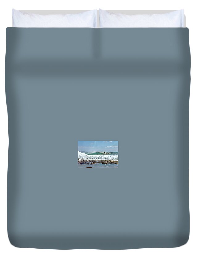 Surf Duvet Cover featuring the photograph Point Break by Mik Rowlands