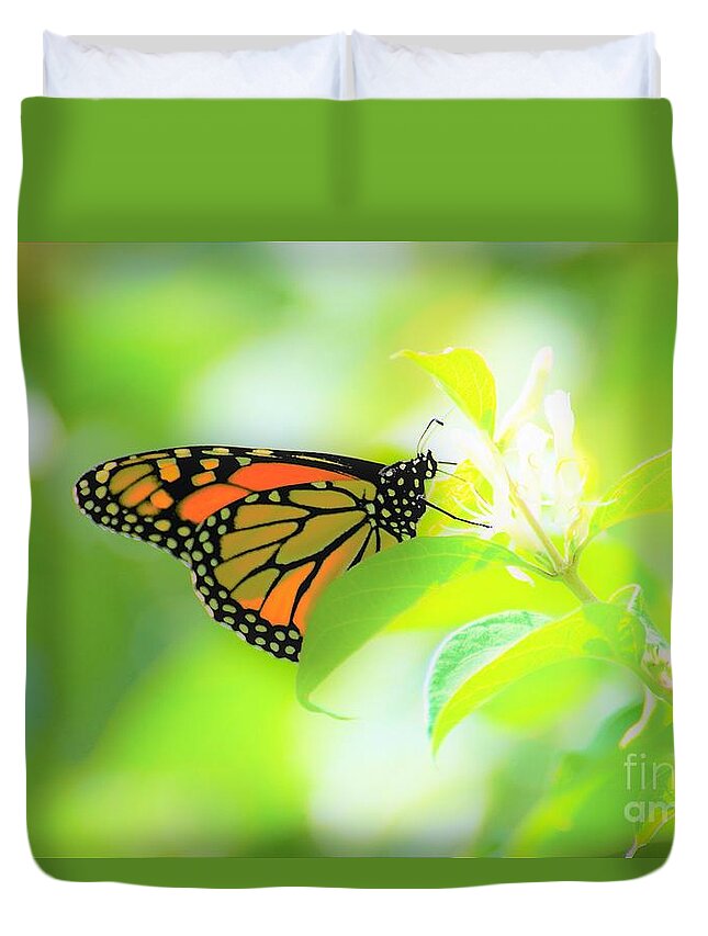 Butterflies Duvet Cover featuring the photograph Poka Dots by Merle Grenz