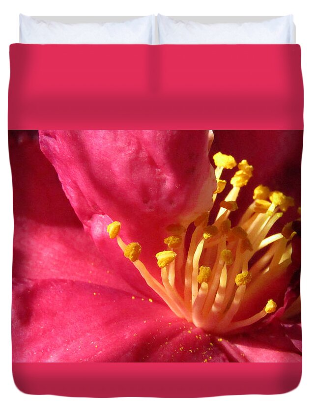 Flower Duvet Cover featuring the photograph Pollen Pregnant 2 by Robert Knight